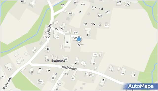 Kościelisko, Królewska, 54, mapa Kościelisko