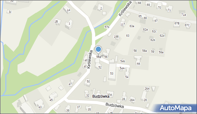 Kościelisko, Królewska, 56a, mapa Kościelisko