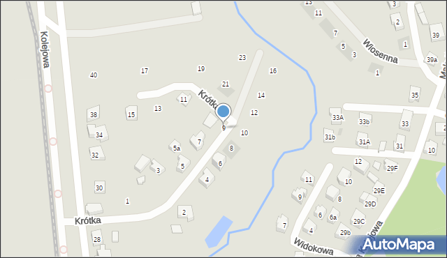 Kościerzyna, Krótka, 9, mapa Kościerzyna