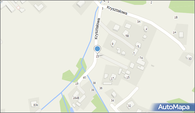 Koszyce Wielkie, Kryształowa, 13, mapa Koszyce Wielkie