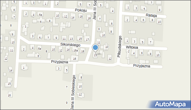 Kowalew, Króla Jana III Sobieskiego, 13, mapa Kowalew