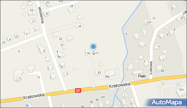 Kozy, Krakowska, 81, mapa Kozy