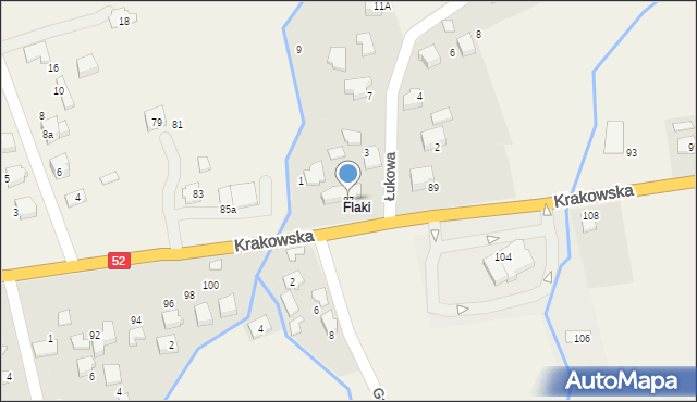 Kozy, Krakowska, 87, mapa Kozy