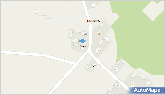 Kraczew, Kraczew, 27, mapa Kraczew