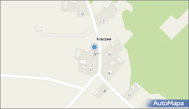 Kraczew, Kraczew, 28, mapa Kraczew