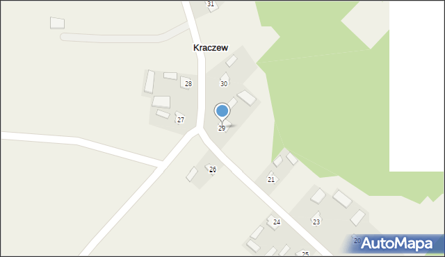 Kraczew, Kraczew, 29, mapa Kraczew