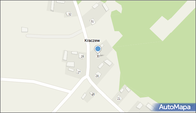 Kraczew, Kraczew, 30, mapa Kraczew