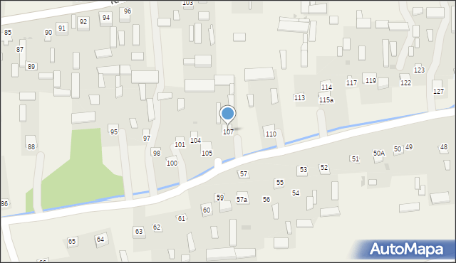 Kraczewice Prywatne, Kraczewice Prywatne, 107, mapa Kraczewice Prywatne