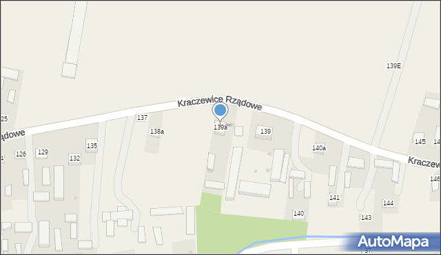 Kraczewice Prywatne, Kraczewice Prywatne, 139a, mapa Kraczewice Prywatne