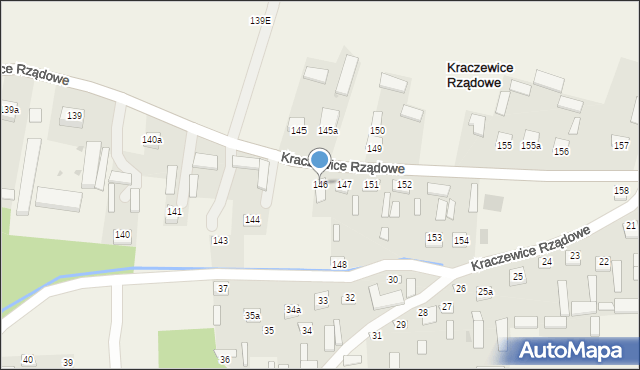 Kraczewice Prywatne, Kraczewice Prywatne, 146, mapa Kraczewice Prywatne