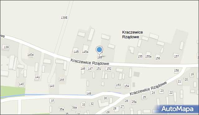 Kraczewice Prywatne, Kraczewice Prywatne, 149, mapa Kraczewice Prywatne