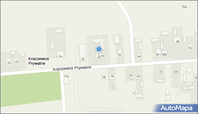 Kraczewice Prywatne, Kraczewice Prywatne, 41, mapa Kraczewice Prywatne