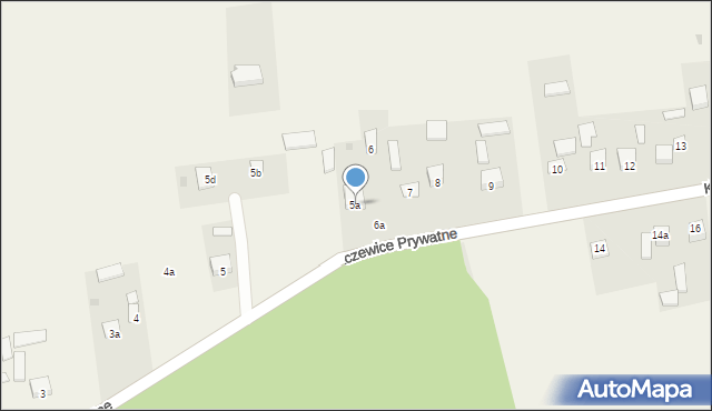 Kraczewice Prywatne, Kraczewice Prywatne, 5a, mapa Kraczewice Prywatne