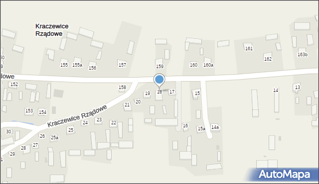 Kraczewice Rządowe, Kraczewice Rządowe, 18, mapa Kraczewice Rządowe