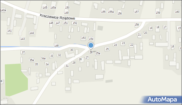 Kraczewice Rządowe, Kraczewice Rządowe, 26, mapa Kraczewice Rządowe