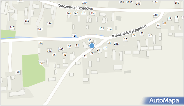Kraczewice Rządowe, Kraczewice Rządowe, 29, mapa Kraczewice Rządowe