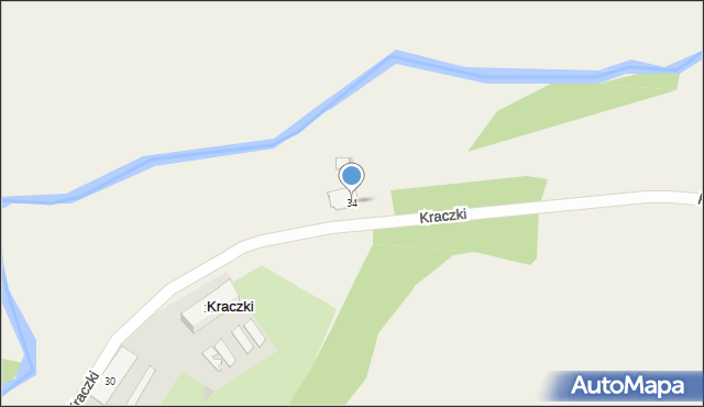 Kraczki, Kraczki, 34, mapa Kraczki