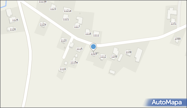 Kraczkowa, Kraczkowa, 1113, mapa Kraczkowa