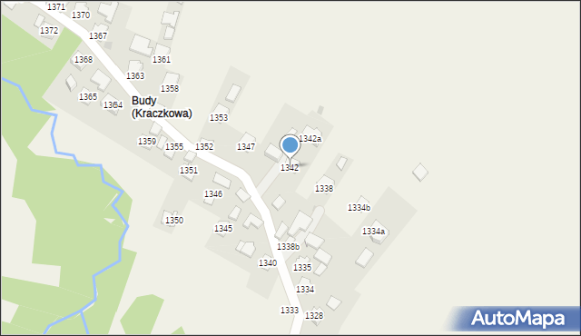 Kraczkowa, Kraczkowa, 1342, mapa Kraczkowa