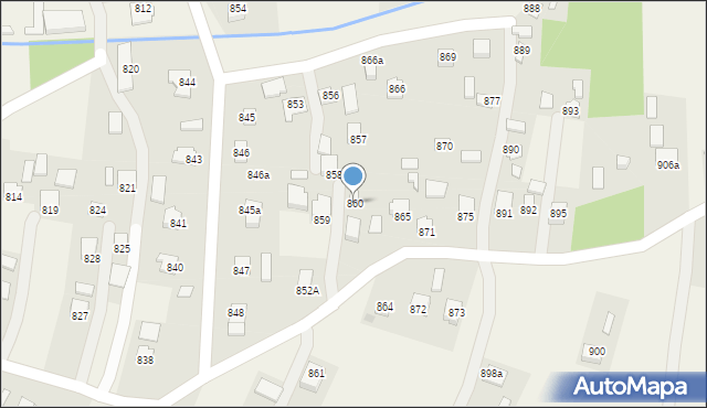 Kraczkowa, Kraczkowa, 860, mapa Kraczkowa