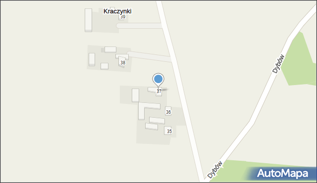 Kraczynki, Kraczynki, 37, mapa Kraczynki