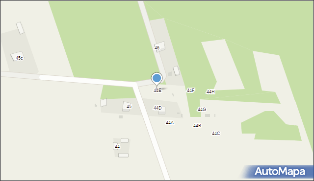 Kraczynki, Kraczynki, 44E, mapa Kraczynki