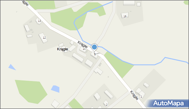 Krągłe, Krągłe, 9, mapa Krągłe