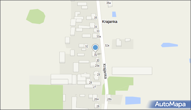 Krajanka, Krajanka, 31, mapa Krajanka