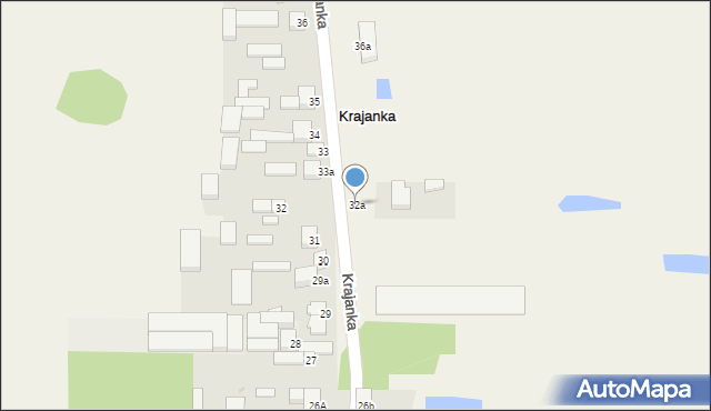 Krajanka, Krajanka, 32a, mapa Krajanka