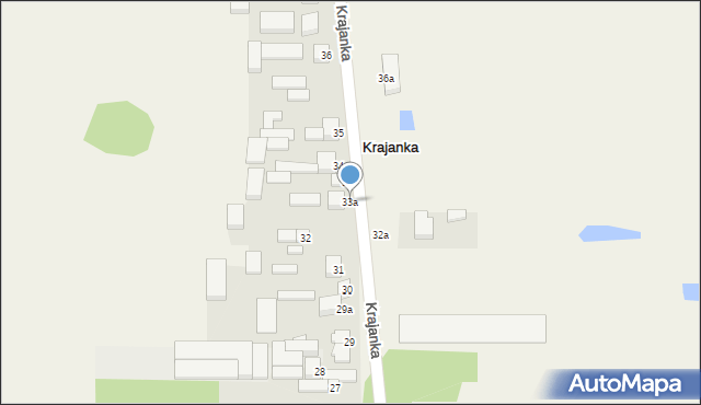 Krajanka, Krajanka, 33a, mapa Krajanka