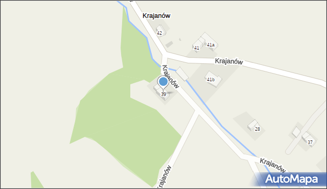 Krajanów, Krajanów, 39, mapa Krajanów