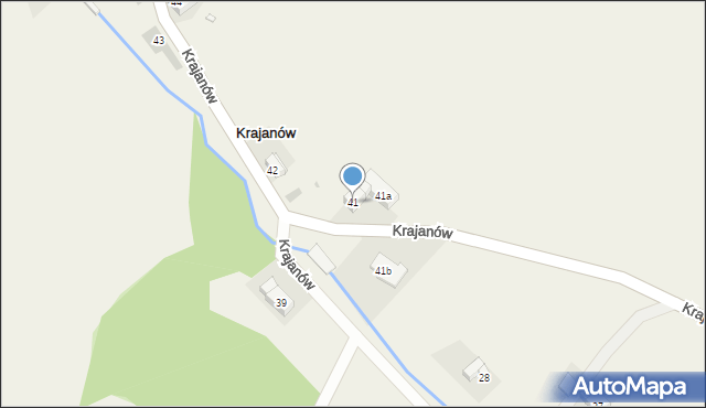 Krajanów, Krajanów, 41, mapa Krajanów