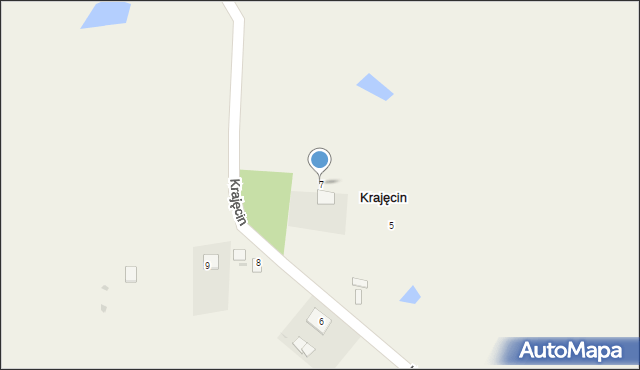 Krajęcin, Krajęcin, 7, mapa Krajęcin