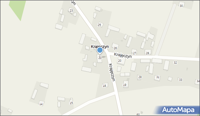 Krajęczyn, Krajęczyn, 21, mapa Krajęczyn