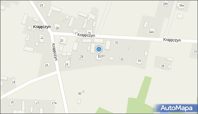 Krajęczyn, Krajęczyn, 31, mapa Krajęczyn