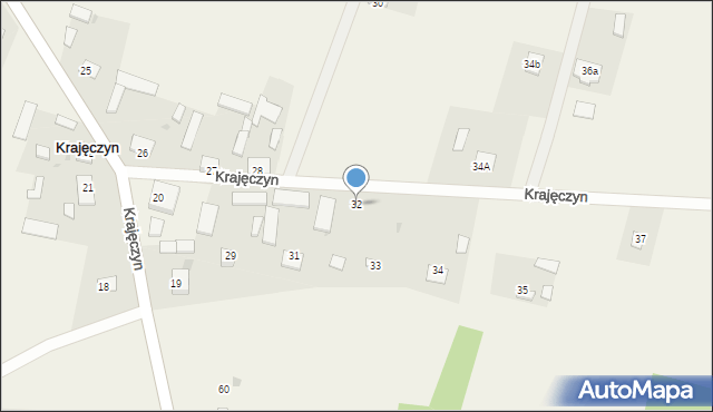 Krajęczyn, Krajęczyn, 32, mapa Krajęczyn