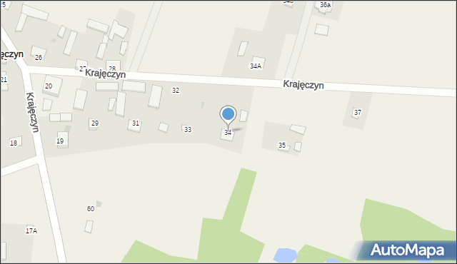 Krajęczyn, Krajęczyn, 34, mapa Krajęczyn