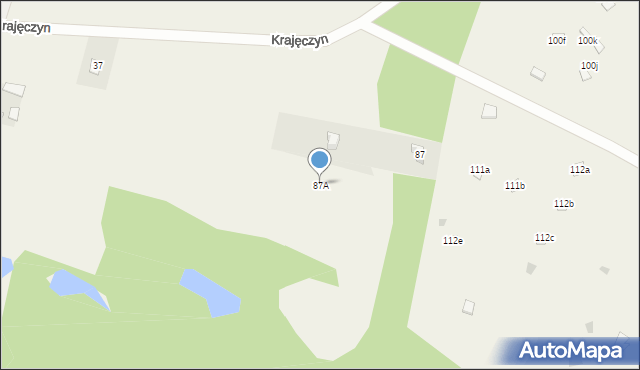 Krajęczyn, Krajęczyn, 87A, mapa Krajęczyn