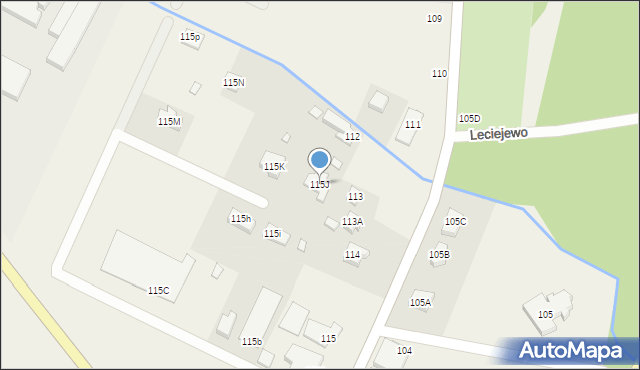 Krajewice, Krajewice, 115J, mapa Krajewice