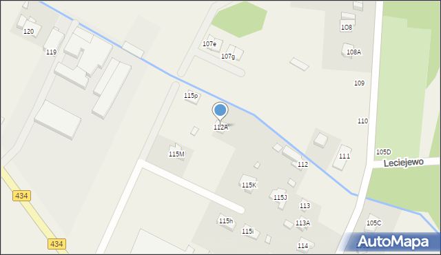 Krajewice, Krajewice, 115N, mapa Krajewice