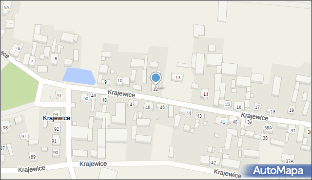 Krajewice, Krajewice, 12, mapa Krajewice