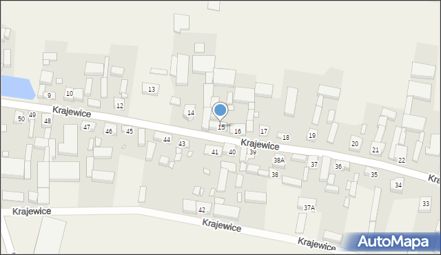 Krajewice, Krajewice, 15, mapa Krajewice