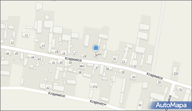 Krajewice, Krajewice, 19, mapa Krajewice