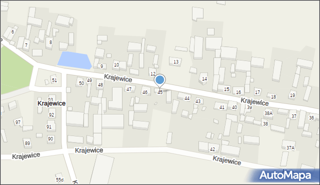 Krajewice, Krajewice, 45, mapa Krajewice