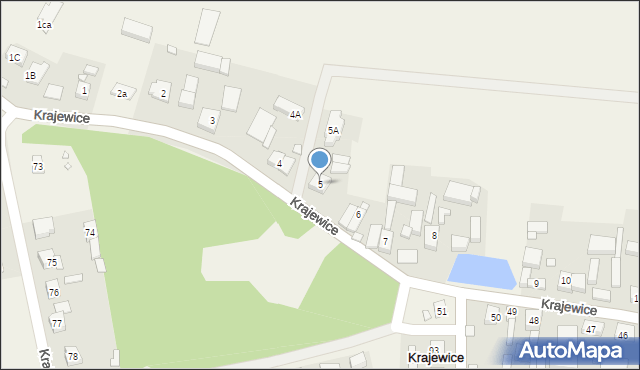 Krajewice, Krajewice, 5, mapa Krajewice