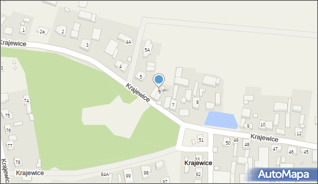 Krajewice, Krajewice, 6, mapa Krajewice