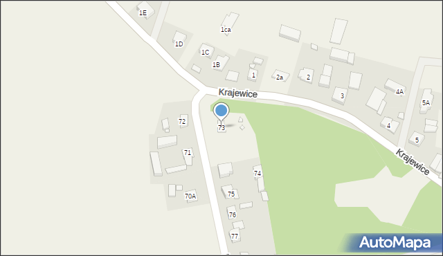 Krajewice, Krajewice, 73, mapa Krajewice