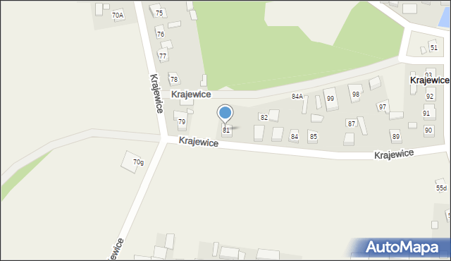 Krajewice, Krajewice, 81, mapa Krajewice