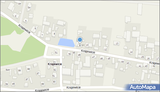 Krajewice, Krajewice, 9, mapa Krajewice