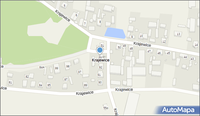 Krajewice, Krajewice, 93, mapa Krajewice